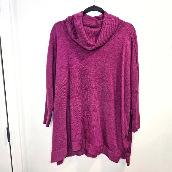 Eileen Fisher Sweater Womens Large Knit 100%‎ Merino Wool Thermal Gorpcore - Picture 1 of 6